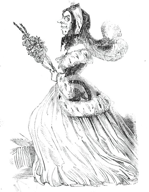 Twelfth Night characters - Lady Smilington, 1844.  Creator: Unknown.