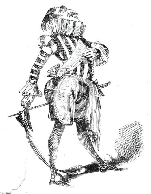 Twelfth Night characters - Lord of Misrule, 1844.  Creator: Unknown.