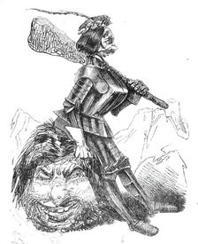 Twelfth Night characters - Sir Kill-'em-and-eat-'em, 1844. Creator: Unknown