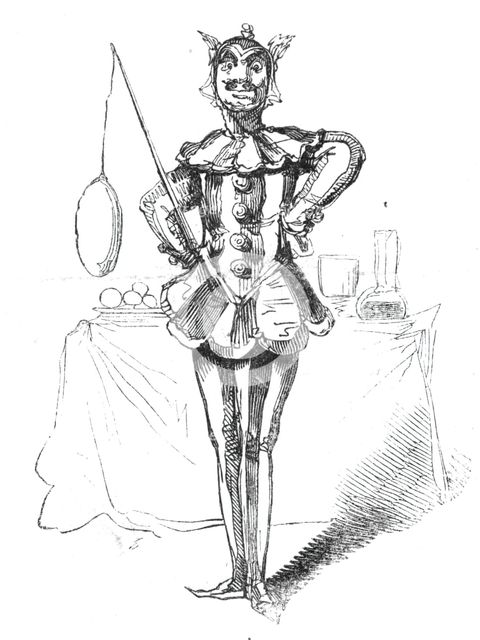 Twelfth Night characters - The King's Fool, 1844.  Creator: Unknown.