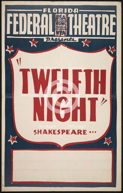 Twelfth Night, Jacksonville, FL, 1937. Creator: Unknown.