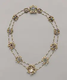 Twelve Medallions Mounted as a Necklace, c. 1400. Creator: Unknown