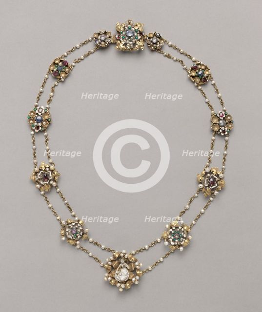 Twelve Medallions Mounted as a Necklace, c. 1400. Creator: Unknown.