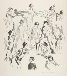 Twelve Men, 1921. Creator: Arthur Davies