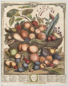 Twelve Months of Fruit: July, 1732. Creator: Henry Fletcher (British, active 1715-38)