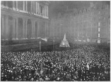 Twelve o'clock on New Year's Eve outside St Paul's Cathedral, London, c1902 (1903)