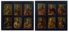 Twelve Apostles - Two Frames, 1750-1760. Creator: Unknown
