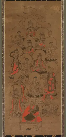 Twelve Buddhas and Kobo Daishi (Jusanbutsu), late 17th century. Creator: Unknown