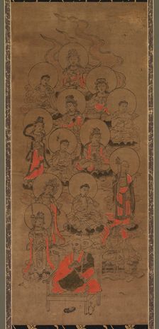 Twelve Buddhas and Kobo Daishi (Jusanbutsu), late 17th century. Creator: Unknown