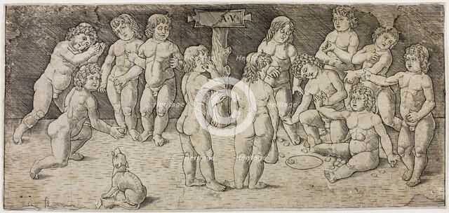 Twelve Cupids Playing, c.1477. Creator: Giovan Pietro Birago.