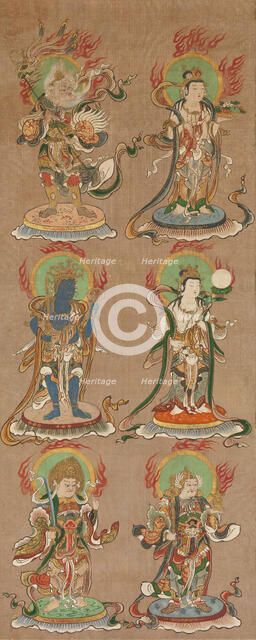Twelve Deva Kings (Juniten), 16th century. Creator: Unknown.