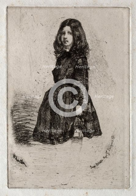 Twelve Etchings from Nature: Annie, 1858. Creator: James McNeill Whistler (American, 1834-1903).
