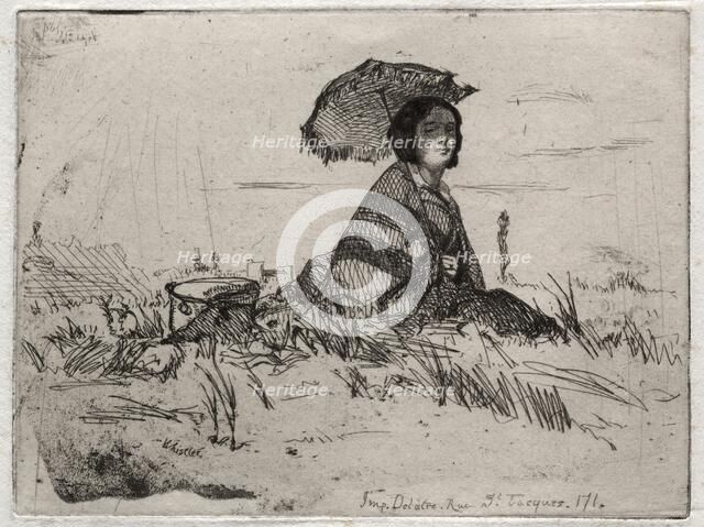 Twelve Etchings from Nature: En Plein Soleil, 1858. Creator: James McNeill Whistler (American, 1834-1903).