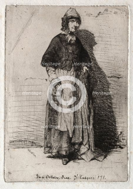 Twelve Etchings from Nature: La Mère Gérard, 1858. Creator: James McNeill Whistler (American, 1834-1903).