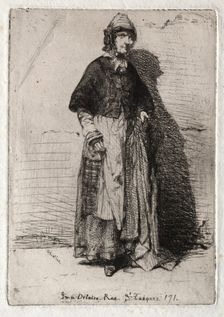Twelve Etchings from Nature: La Mère Gérard, 1858. Creator: James McNeill Whistler (American, 1834-1903)