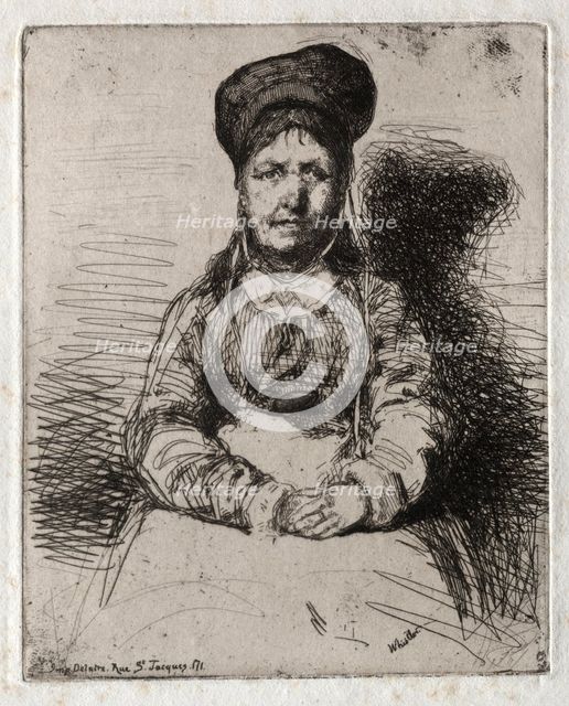 Twelve Etchings from Nature: La Rétameuse, 1858. Creator: James McNeill Whistler (American, 1834-1903).