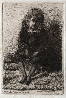 Twelve Etchings from Nature: Little Arthur, 1858. Creator: James McNeill Whistler (American, 1834-1903)