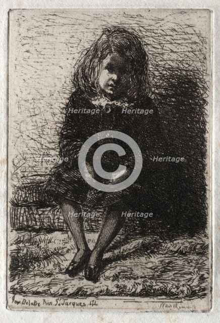Twelve Etchings from Nature: Little Arthur, 1858. Creator: James McNeill Whistler (American, 1834-1903).