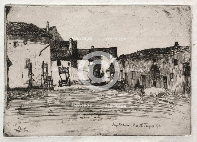 Twelve Etchings from Nature: Liverdun, 1858. Creator: James McNeill Whistler (American, 1834-1903).