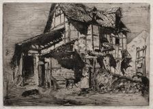 Twelve Etchings from Nature: The Unsafe Tenement, 1858. Creator: James McNeill Whistler (American, 1834-1903)