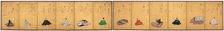 Twelve Poetic Immortals and Their Poems, 1850. Creator: Reizei Tamechika