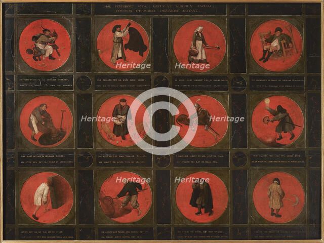 Twelve Proverbs, 1558. Creator: Bruegel (Brueghel), Pieter, the Elder (ca 1525-1569).