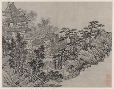 Twelve Views of Tiger Hill, Suzhou: Cloud-Climbing Pavilion, after 1490. Creator: Shen Zhou (Chinese, 1427-1509)