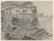 Twelve Views of Tiger Hill, Suzhou: The Five Sages Terrace, after 1490. Creator: Shen Zhou (Chinese, 1427-1509)