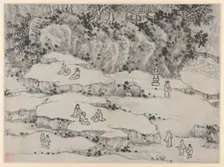 Twelve Views of Tiger Hill, Suzhou: The Nodding Stone Terrace, Tiger Hill..., after 1490. Creator: Shen Zhou (Chinese, 1427-1509)