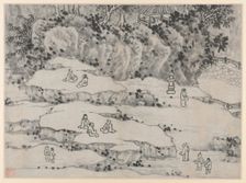 Twelve Views of Tiger Hill, Suzhou: The Nodding Stone Terrace, Tiger Hill..., after 1490. Creator: Shen Zhou (Chinese, 1427-1509)