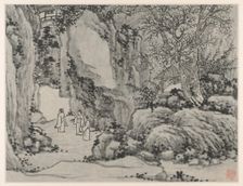 Twelve Views of Tiger Hill, Suzhou: The Sword Spring, Tiger Hill, after 1490. Creator: Shen Zhou (Chinese, 1427-1509)