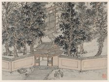 Twelve Views of Tiger Hill, Suzhou: Tiger-Flight Spring at the Back Gate, after 1490. Creator: Shen Zhou (Chinese, 1427-1509)