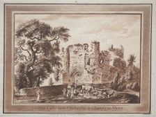 Twelve Views in South Wales: St. Quintin's Castle near Cowbridge in Glamorganshire, 1775. Creator: Paul Sandby (British, 1731-1809)
