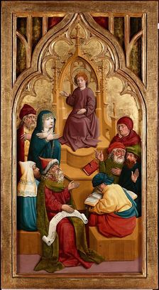 Twelve year old Jesus in the temple, c1445/1450. Creator: Master of Lichtenstein Castle