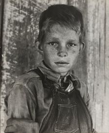 Twelve year old son of a cotton sharecropper near Cleveland, Mississippi, 1937. Creator: Dorothea Lange