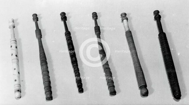 Twenty-five Bobbins, England, 1801/25. Creator: Unknown.