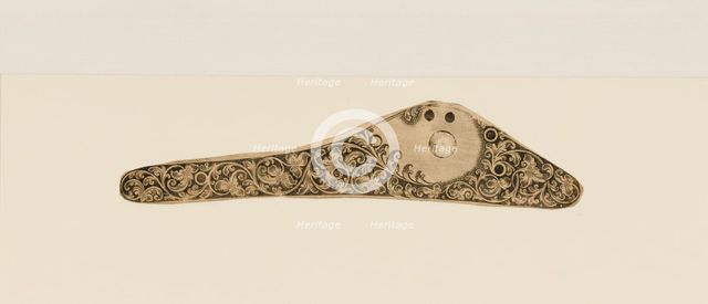 Twenty-Five Inked Impressions (or "Pulls") of Engraved Firearms Ornament, ca. 1845-65. Creators: Gustave Young, Ernst Moritz.