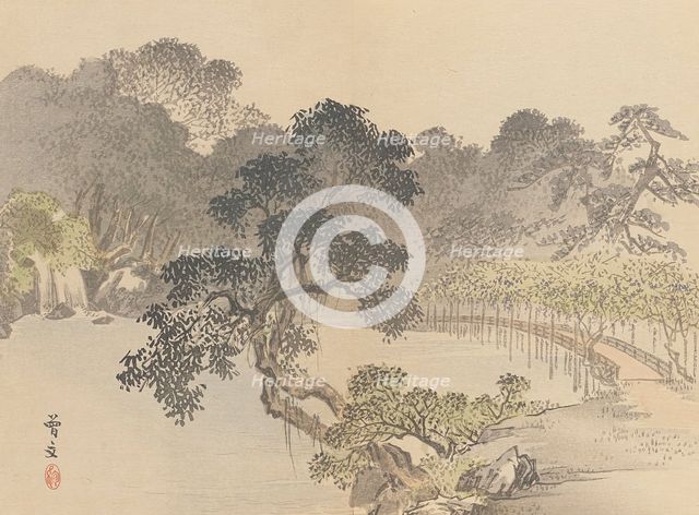 Twenty-Five Views of the Capital (image 8 of 29), Late 19th century. Creator: Morikawa Sobun.