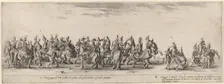 Twenty Pages and Five Turkish Horses, 1633. Creator: Stefano della Bella