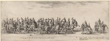 Twenty Pages and Five Turkish Horses, 1633. Creator: Stefano della Bella