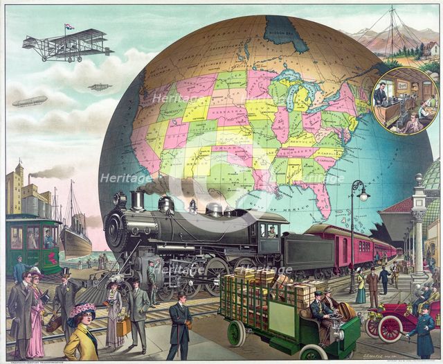 Twentieth Century Transportation, c.1910.