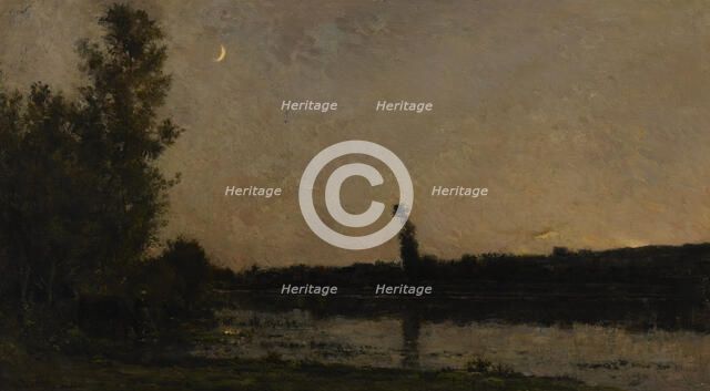 Twilight, 1866. Creator: Charles Francois Daubigny.