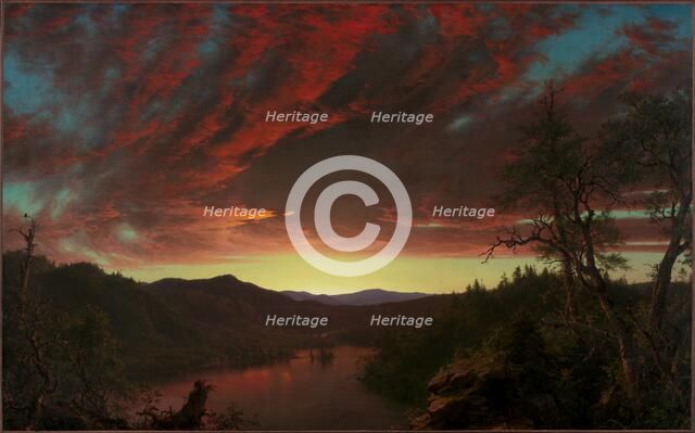 Twilight in the Wilderness, 1860. Creator: Frederic Edwin Church (American, 1826-1900).
