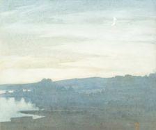 Twilight Landscape, c1880-1920. Creator: James Cadenhead