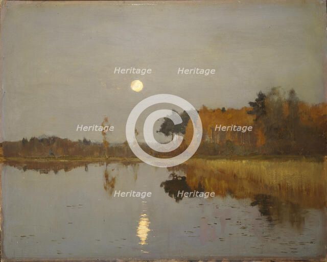 Twilight. Moon, 1899. Artist: Levitan, Isaak Ilyich (1860-1900)