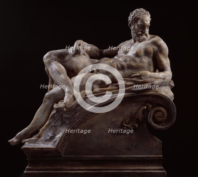 Twilight (reduced version of figure from the tomb of Lorenzo de' Medici, San Lorenzo..., 1524-31. Creator: Unknown.