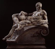 Twilight (reduced version of figure from the tomb of Lorenzo de Medici, San Lorenzo..., 1524-31. Creator: Unknown