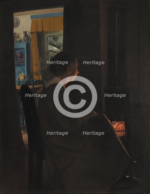 Twilight. The Artist's Wife, 1898. Creator: Laurits Andersen Ring.
