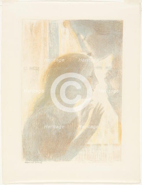 Twilights Have the Softness of Old Painting, plate six from Love, 1898, published 1899. Creator: Maurice Denis.