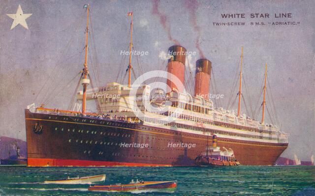 Twin-Screw RMS Adriatic of the White Star Line', c1907. Artist: Unknown